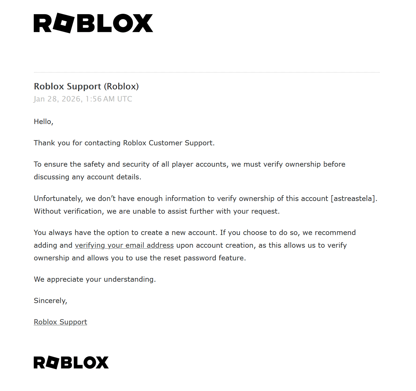 Roblox Account Got Hacked Roblox Support Is Broken With No Response 