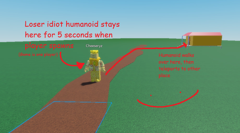 How Do I Make A Humanoid Walk Like A Player Would To A Certain Location 