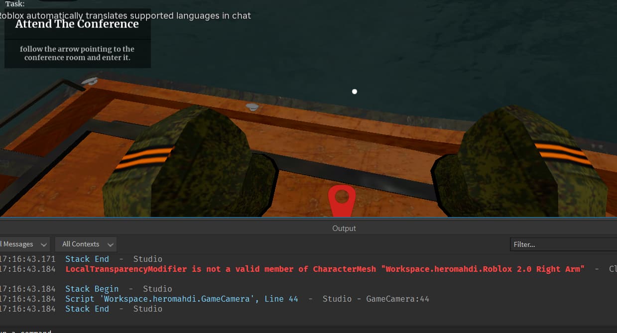 Giving Errors Depsite It Working Scripting 