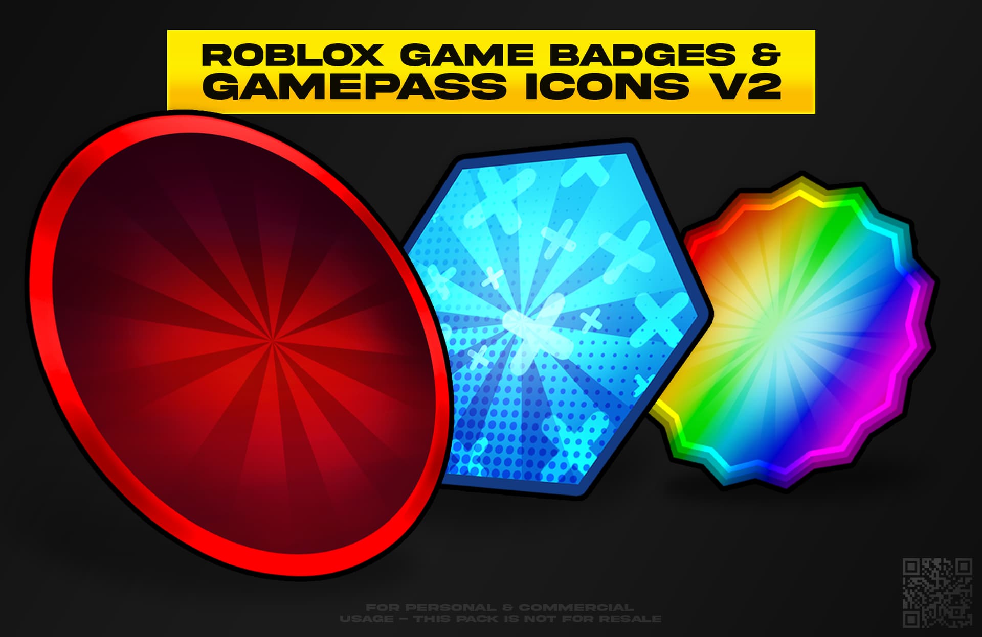 Free Gamepass Badge Icons Pack Vectors Included 100 Icons 