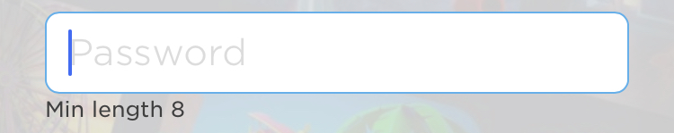 Minimum When Creating A Password For Your Account 