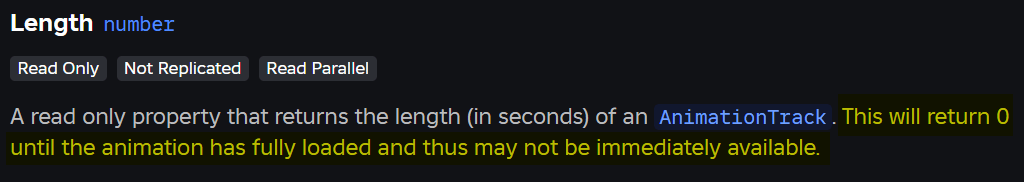 Animation Length Is 0 Scripting Support Developer Forum Roblox 