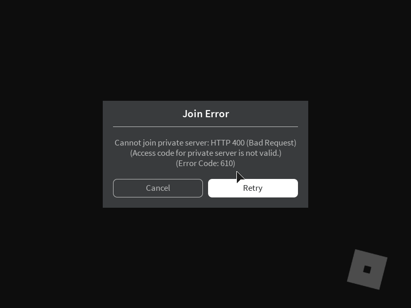 Unable To Join Free VIP Servers In Private Games Website Bugs 