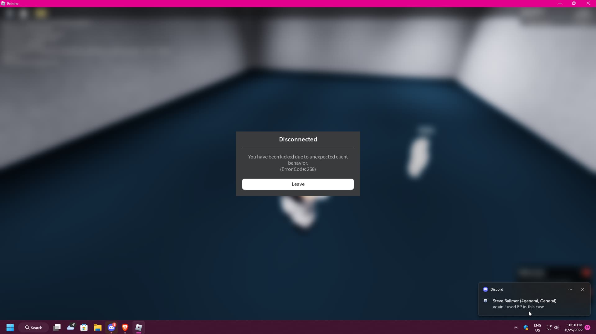 Disconnect Player On Removal From DataModel Developer 