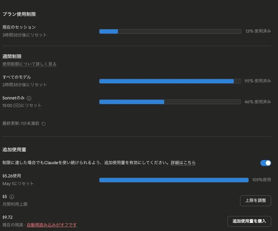 Claude Code 効率化 — /context でコンテキスト使用量を可視化した実画面