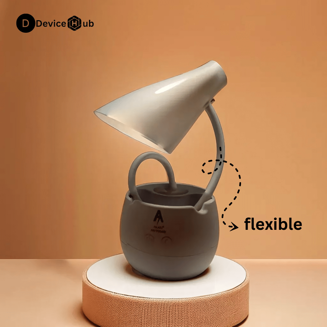 Rechargeable Table Lamp with Touch Control, Adjustable Angles & Brightness, 2000 mAh Battery, Night Light Mode - 6 Hours Backup