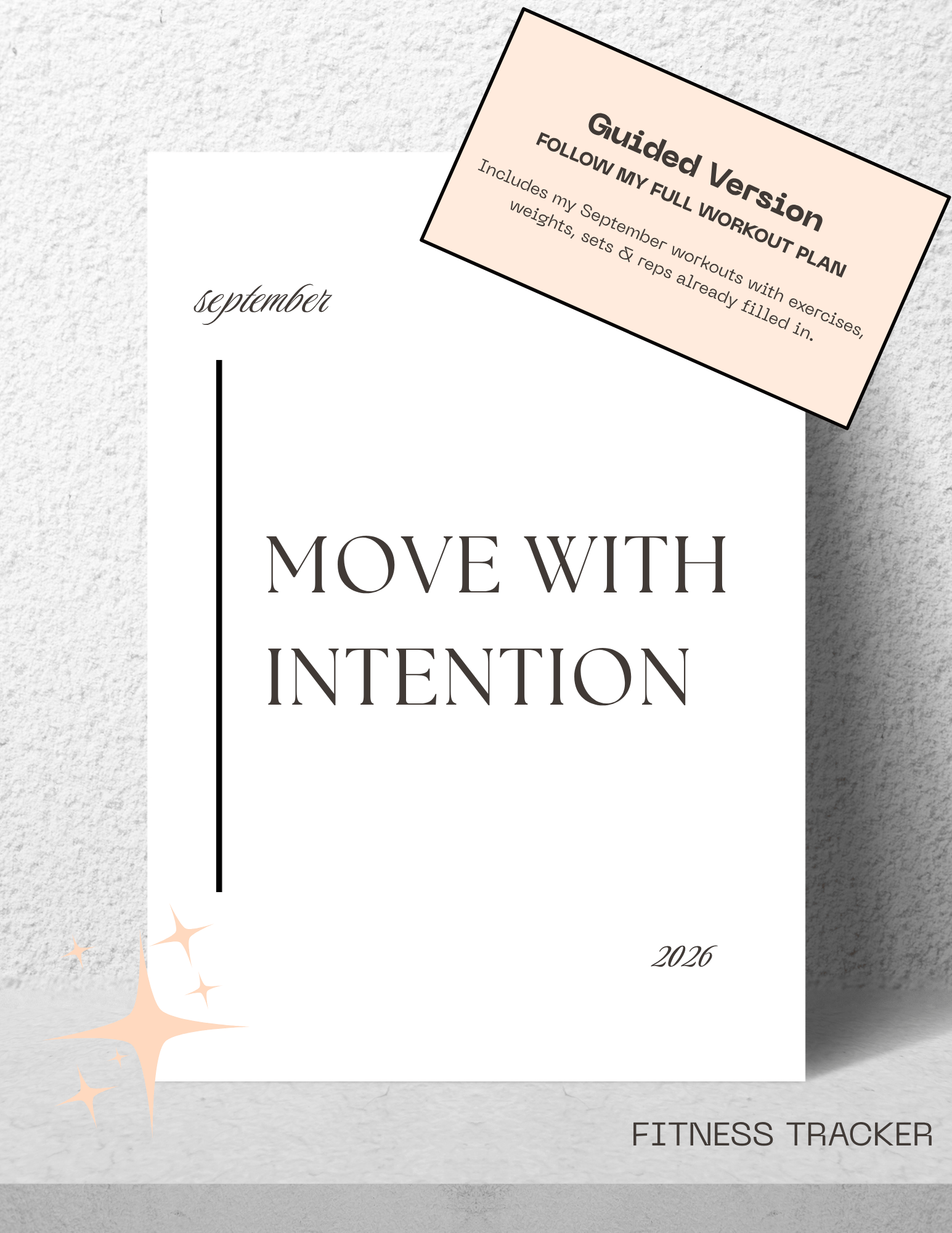 Move With Intention — September Fitness Tracker (Guided Version) Printable