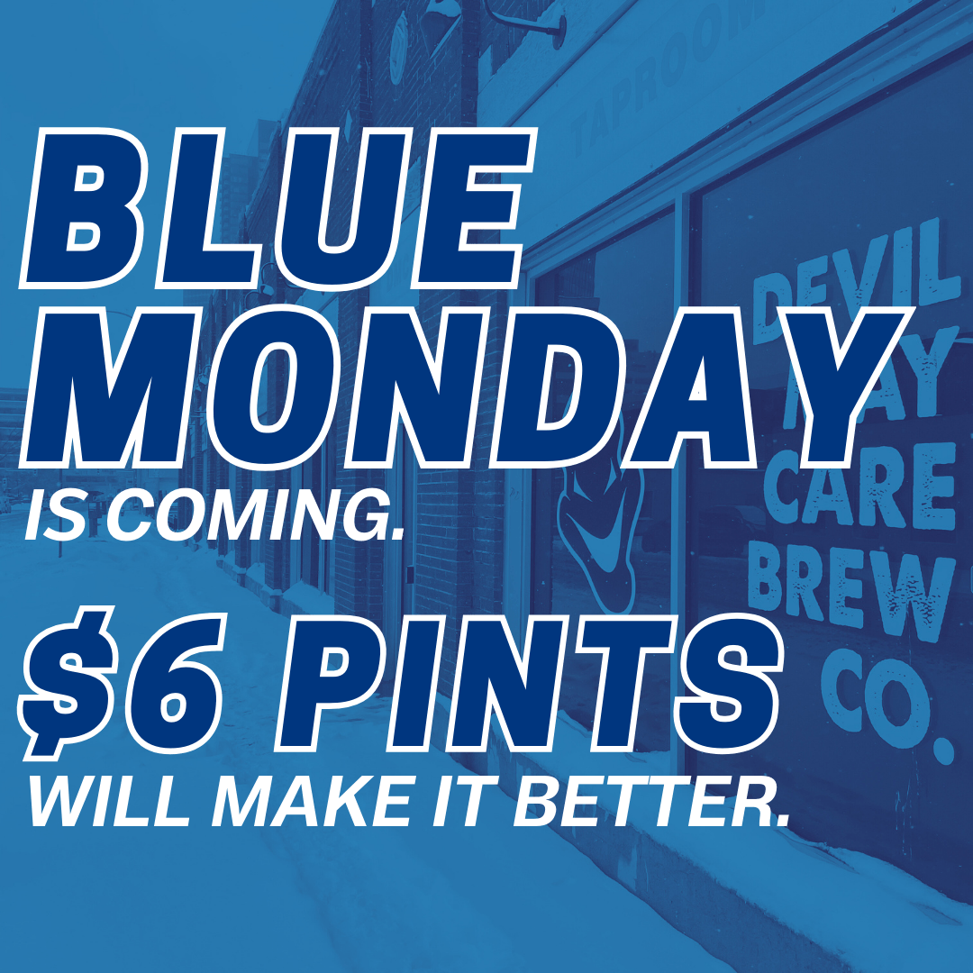 Blue Monday event poster