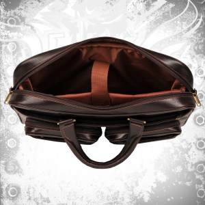 Slim Rugged Brief Ladies Leather Bag