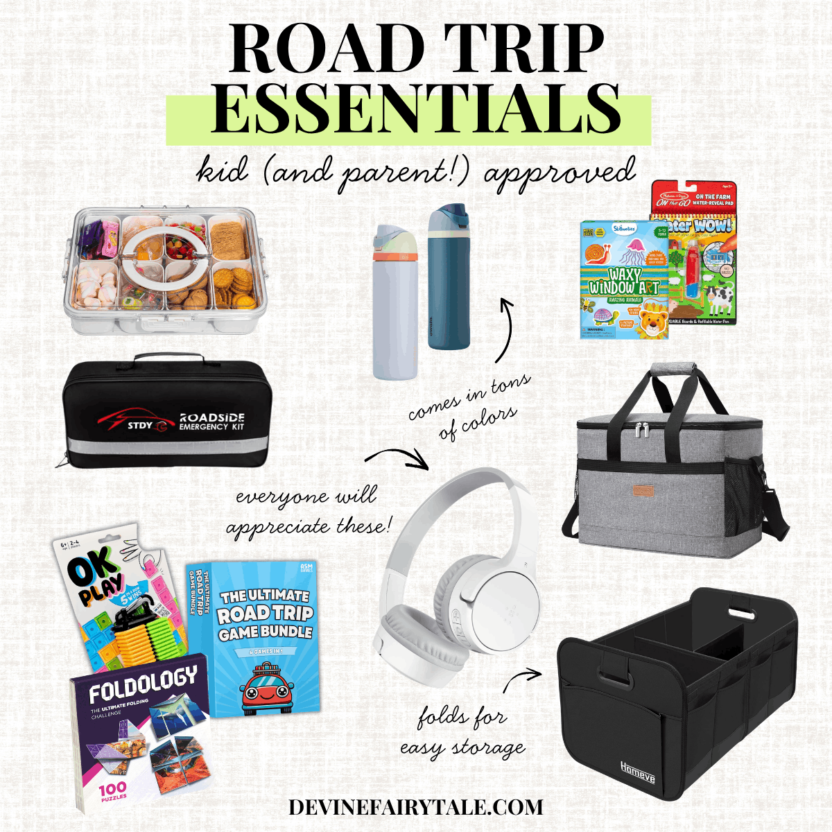 Road Trip Essentials For Kids And Adults That Make Travel Easier Road Trip Essentials 2 