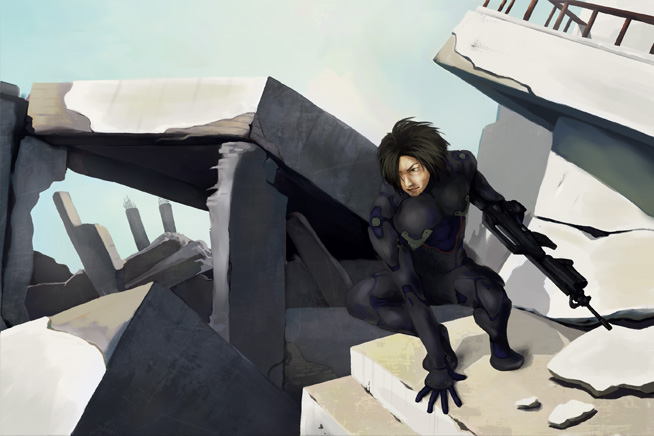Battle in A Ruin