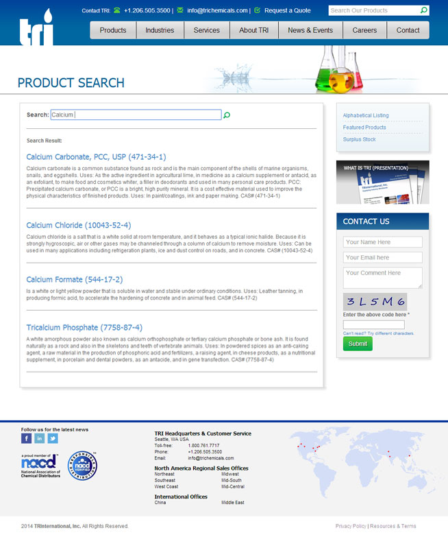 Tri Chemical -(Product Search Page)