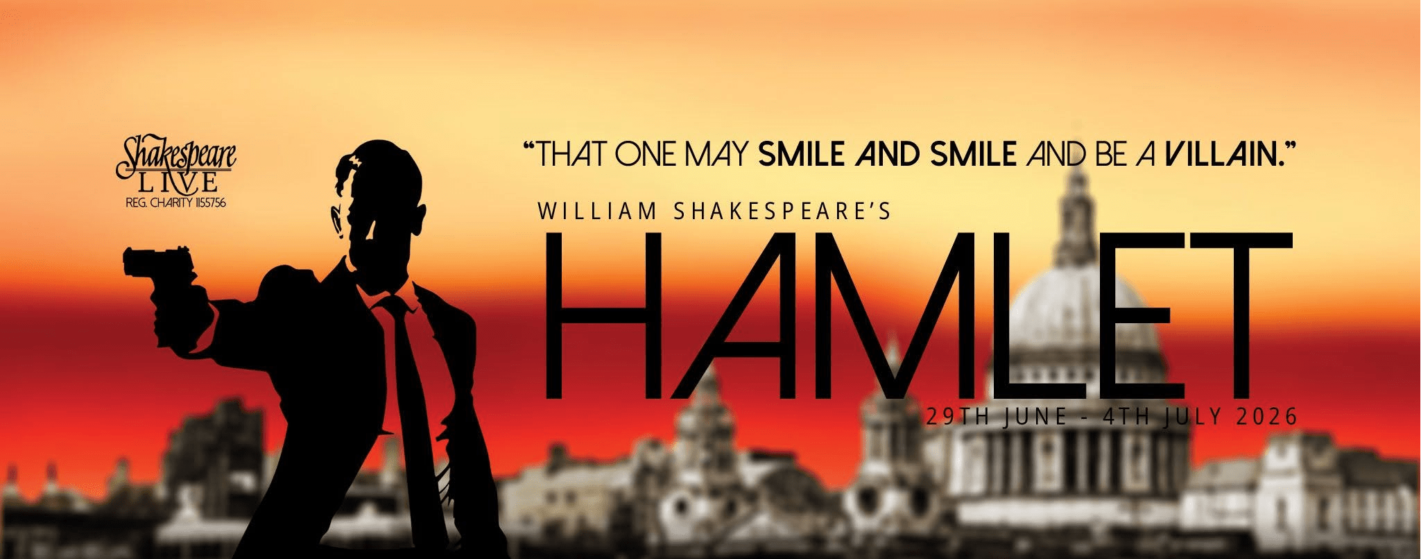 “Hamlet” at Cleeve House, Seend, June 29th-July 4th 2026