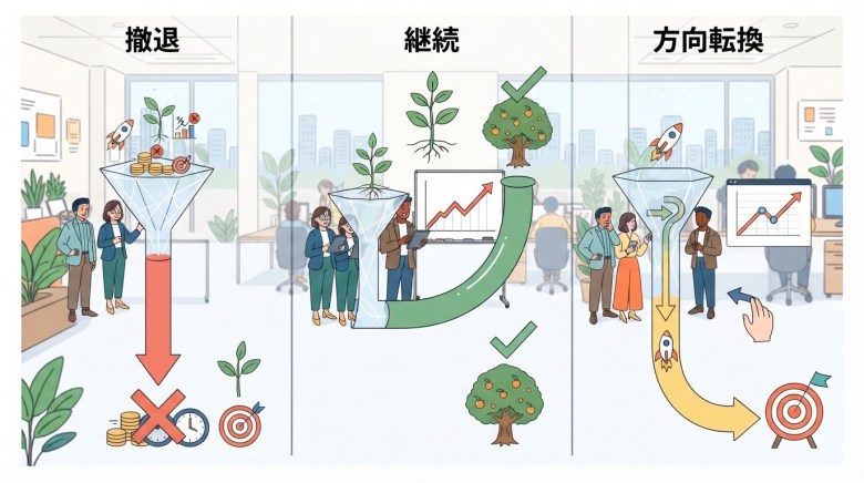 社内ベンチャー 撤退基準