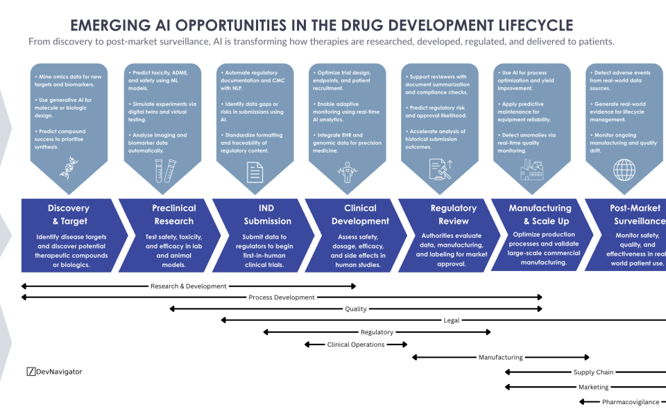 AI in drug development lifecycle is no longer experimental or speculative. It is becoming a practical, production-grade capability that influences how therapies are discovered, tested, approved, manufactured, and monitored. Across every phase, artificial intelligence is enabling teams to work faster, reduce uncertainty, and make better decisions using complex, high-dimensional data. From early discovery through post-market surveillance, AI in drug development lifecycle is helping pharmaceutical organizations move from reactive workflows to predictive, connected systems that ultimately improve patient outcomes.