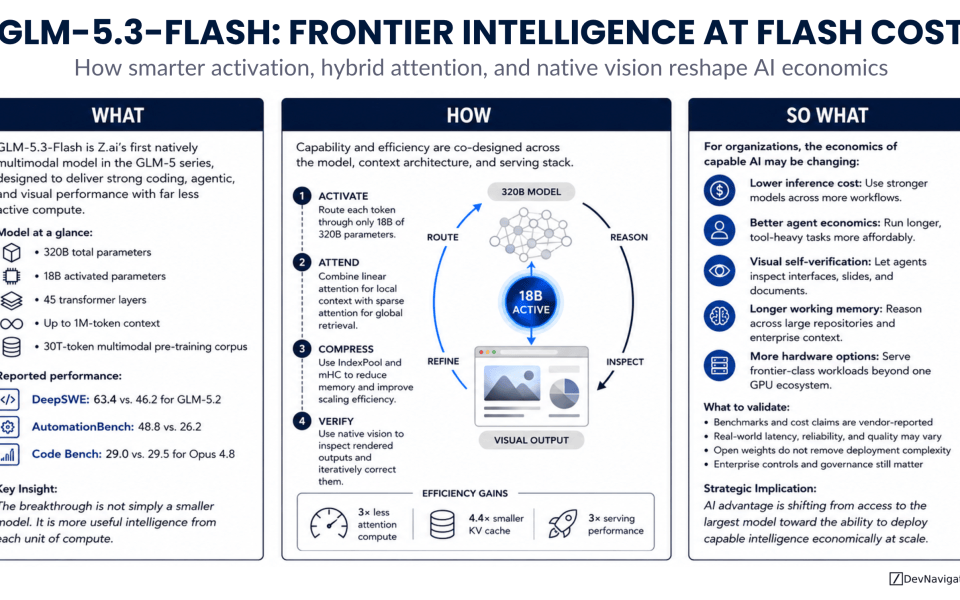 GLM-5.3-Flash is not important because it is another large AI model. It matters because it demonstrates how architecture, multimodal training, and infrastructure can work together to deliver capable AI at a much lower operating cost. The result points toward an AI market where efficiency matters as much as raw intelligence.