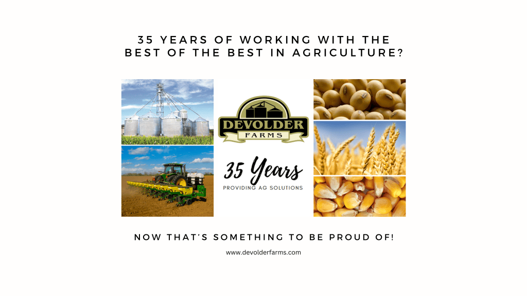 Devolder Farms celebrating 35 years of business in Ontario agriculture. Grain Systems, Seed Production and Precision Agriculture
