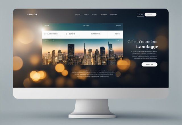 A clean and modern landing page layout with a clear hierarchy of information, strong visual elements, and a compelling call-to-action button