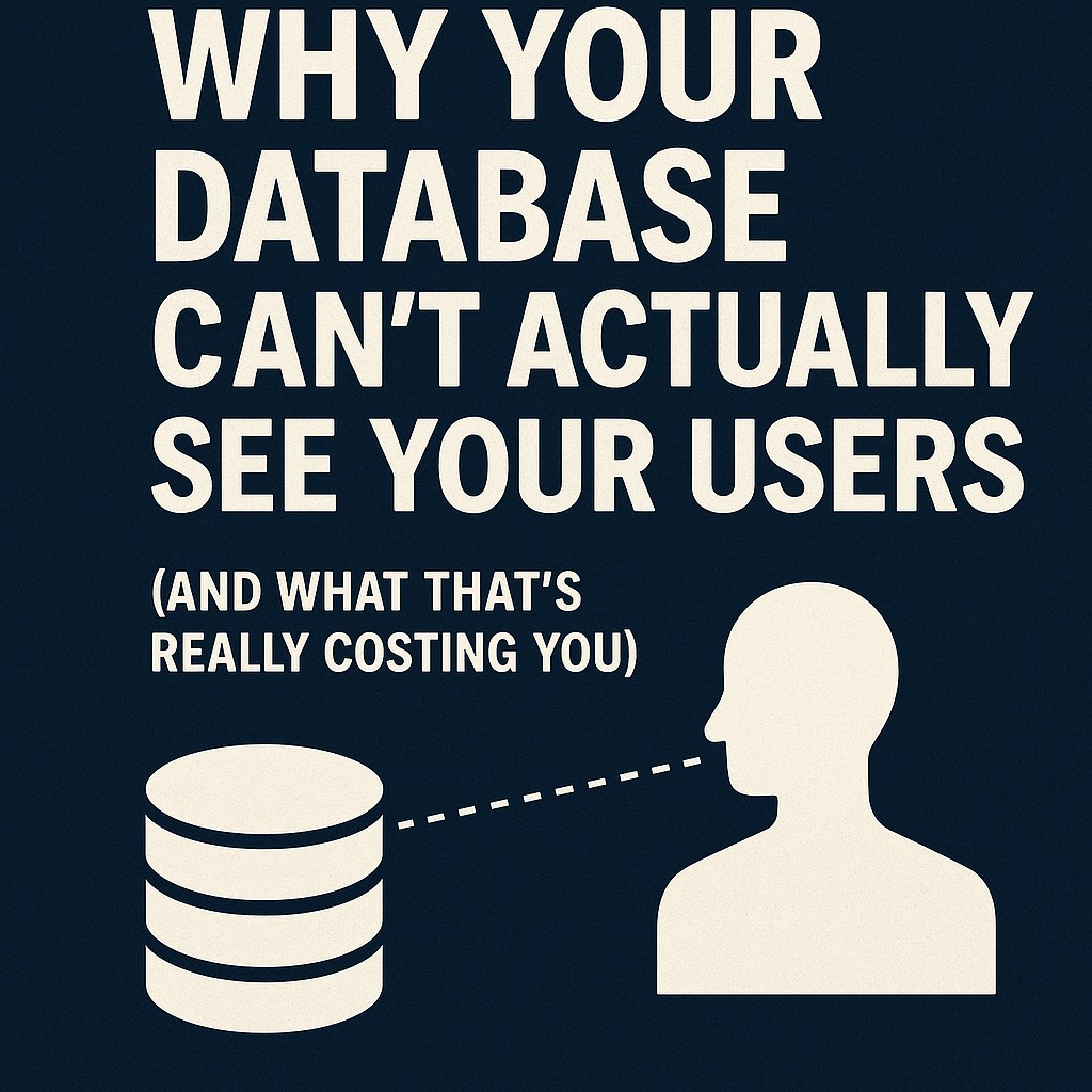Why Your Database Can’t Actually See Your Users (And What That’s Really Costing You)