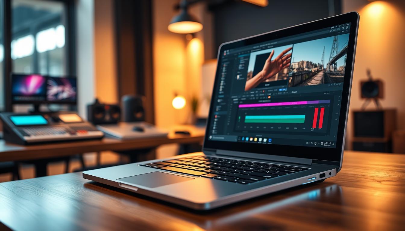 DaVinci Resolve laptop