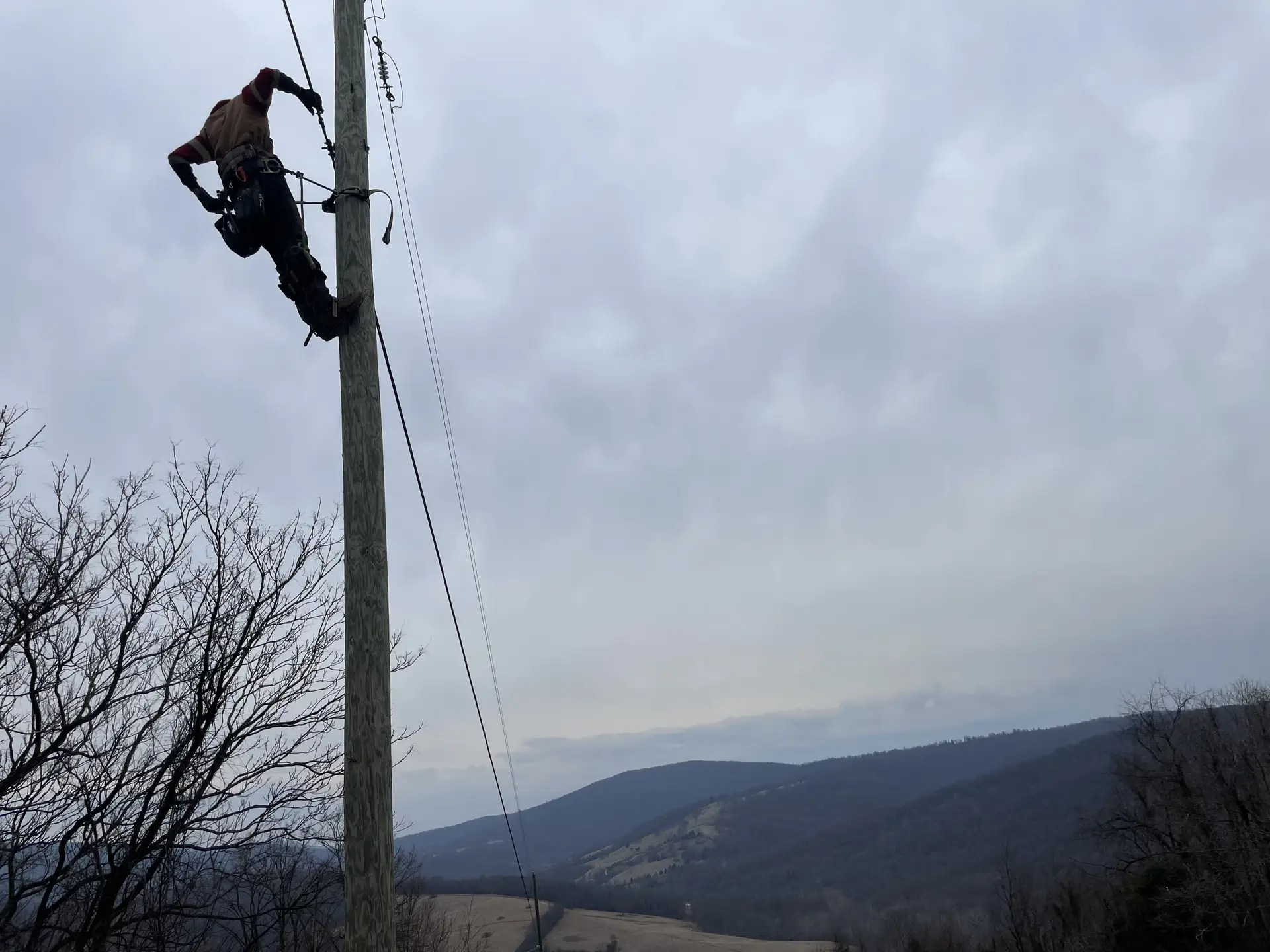 DevOps field technician performing utility construction work