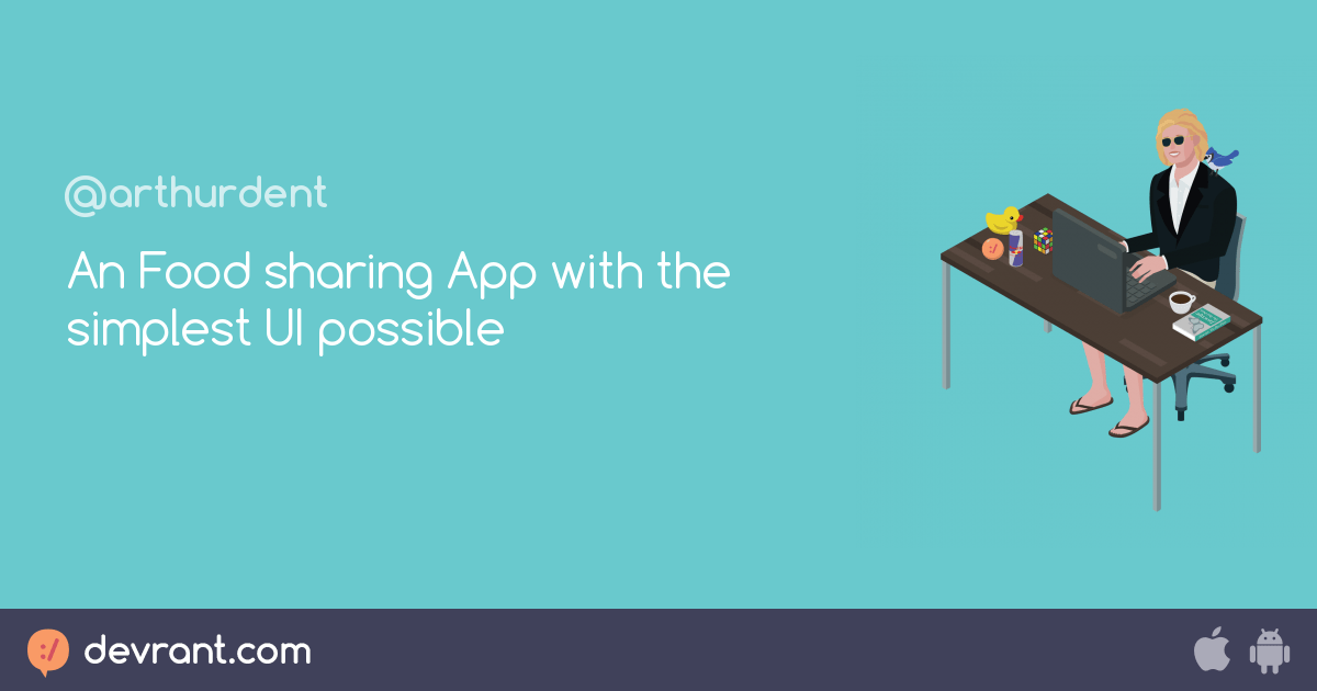 An food sharing app with the simplest ui possible