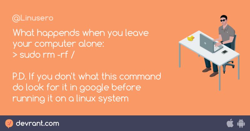 Cleaninstall Actually Ran Sudo Rm Rf Devrant - Premium Gradient Pattern - 8K