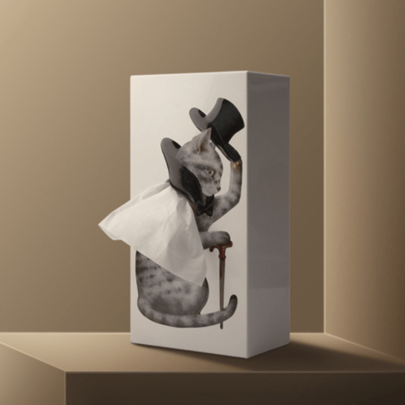 Tissue houder kat voor zakdoekjes