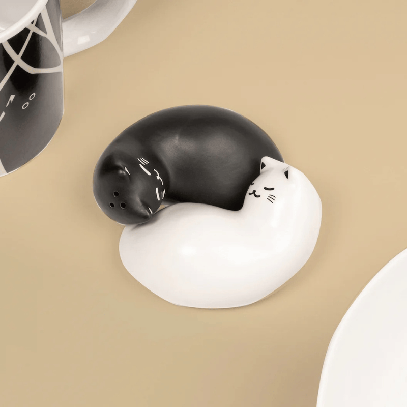 Peper- en zoutvaatjes ying en yang katten