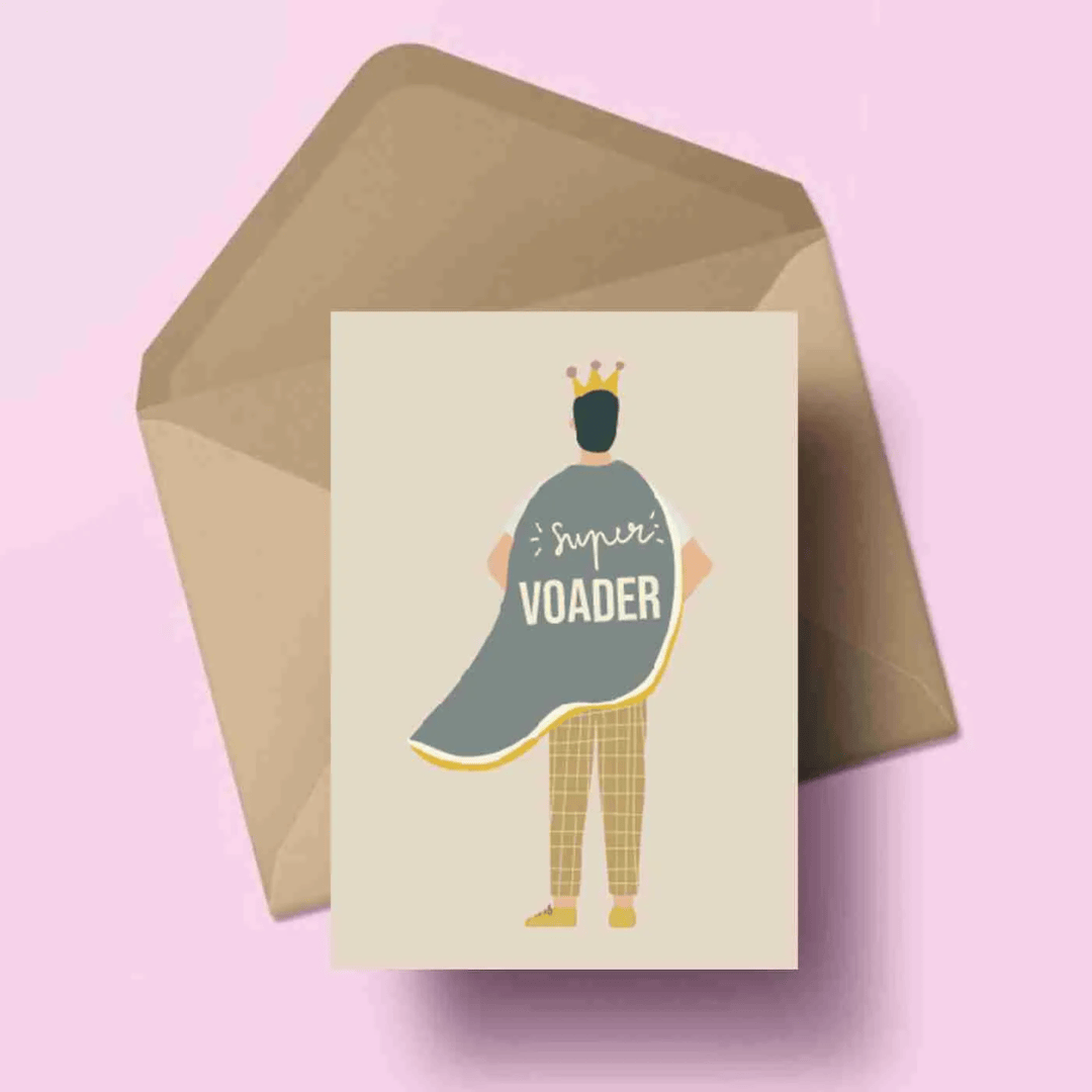 Vaderdag wenskaart atelier moomade