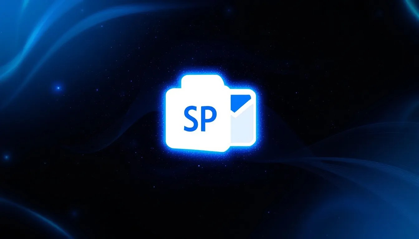 Illustration of a SharePoint folder with a glowing hyperlink icon, representing the process of dynamically adding links to subfolders in a document library.