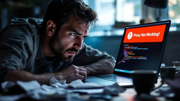Developer frustrated over Angular 19 proxy not working, with API error and 'FIX IT NOW!' message on screen.