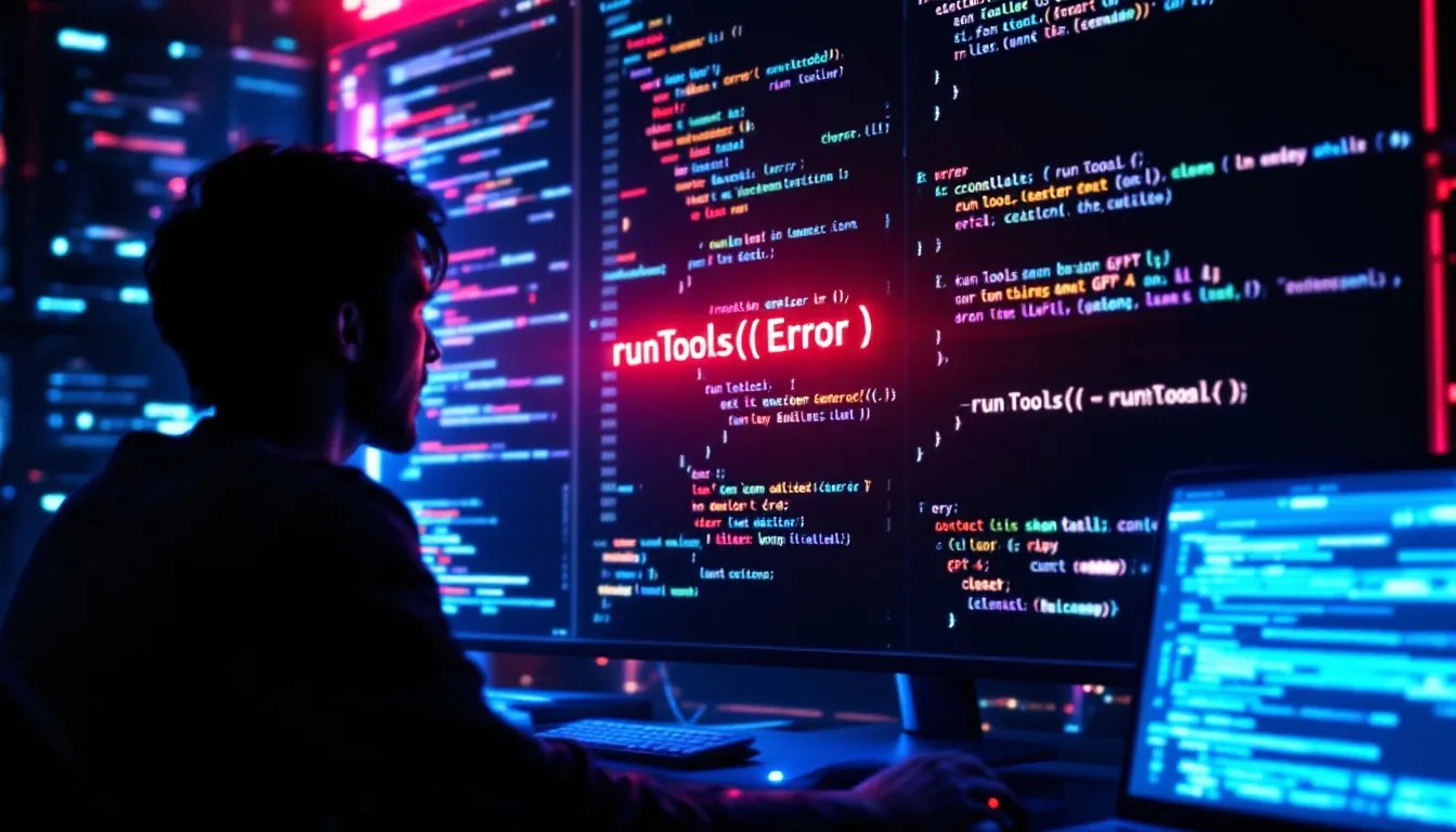 Frustrated developer analyzing error message for runTools() failure in Azure OpenAI Phi-4, with a comparison to GPT-4o functionality.