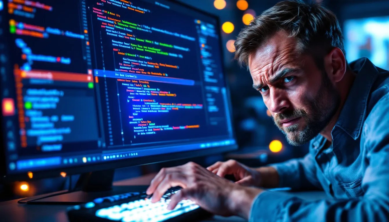 Illustration of a Delphi menu toggling between items when pressing 'S', highlighting menu shortcut conflicts.