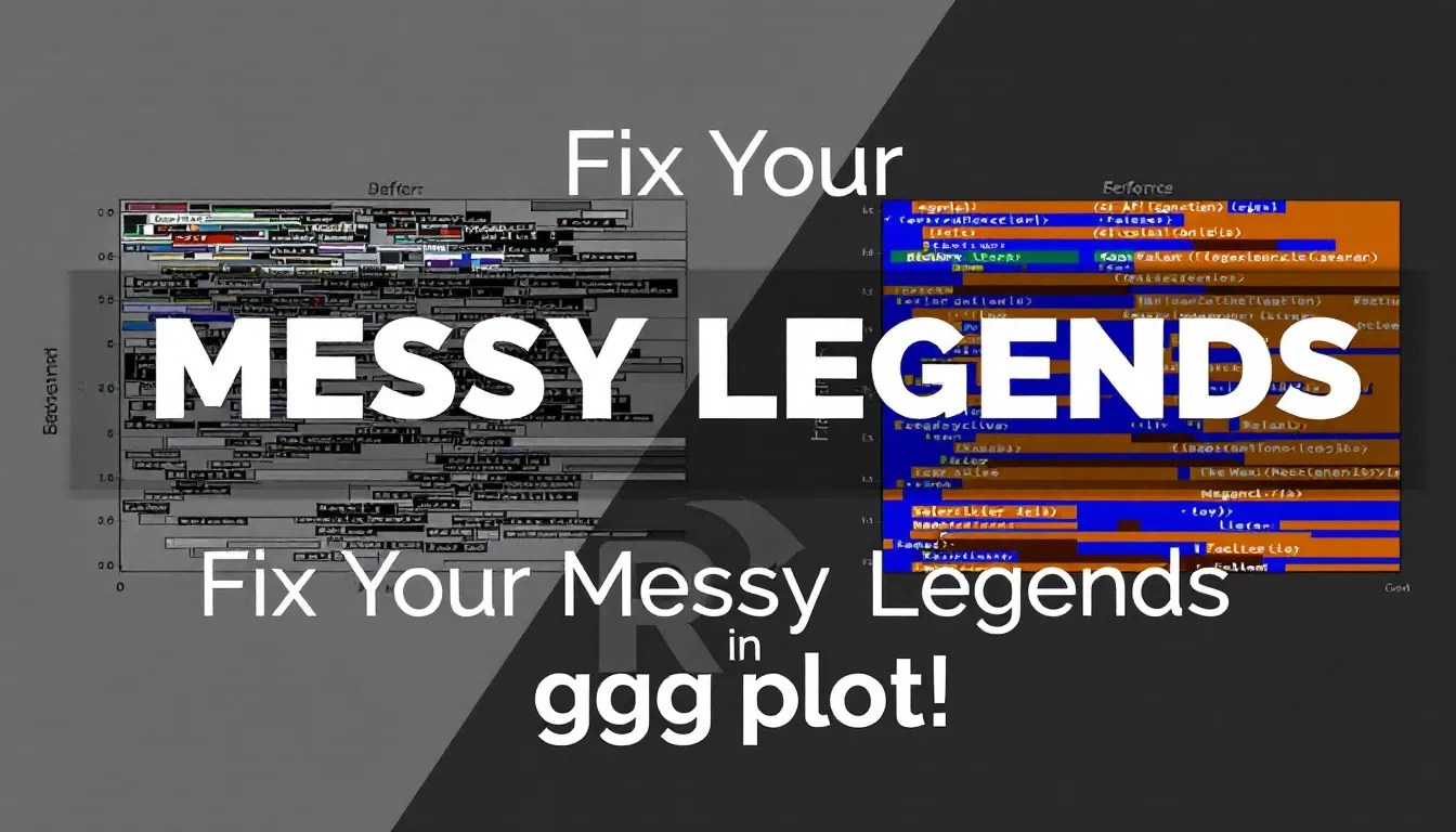 Comparison of ggplot2 legends before and after using ggnewscale, showing a cluttered multiple-legend plot versus a clean, unified legend.