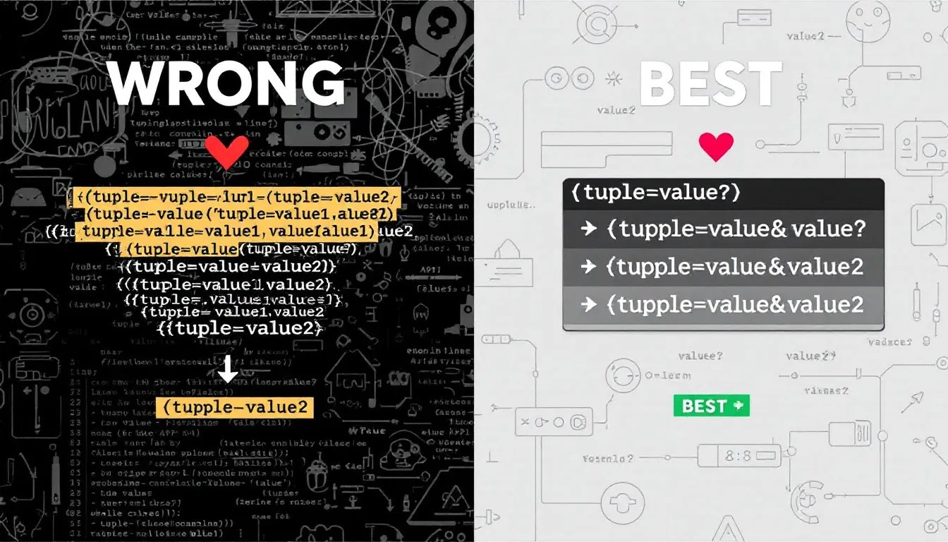 Comparison of different tuple serialization methods in URL queries, highlighting the best approach for developers.