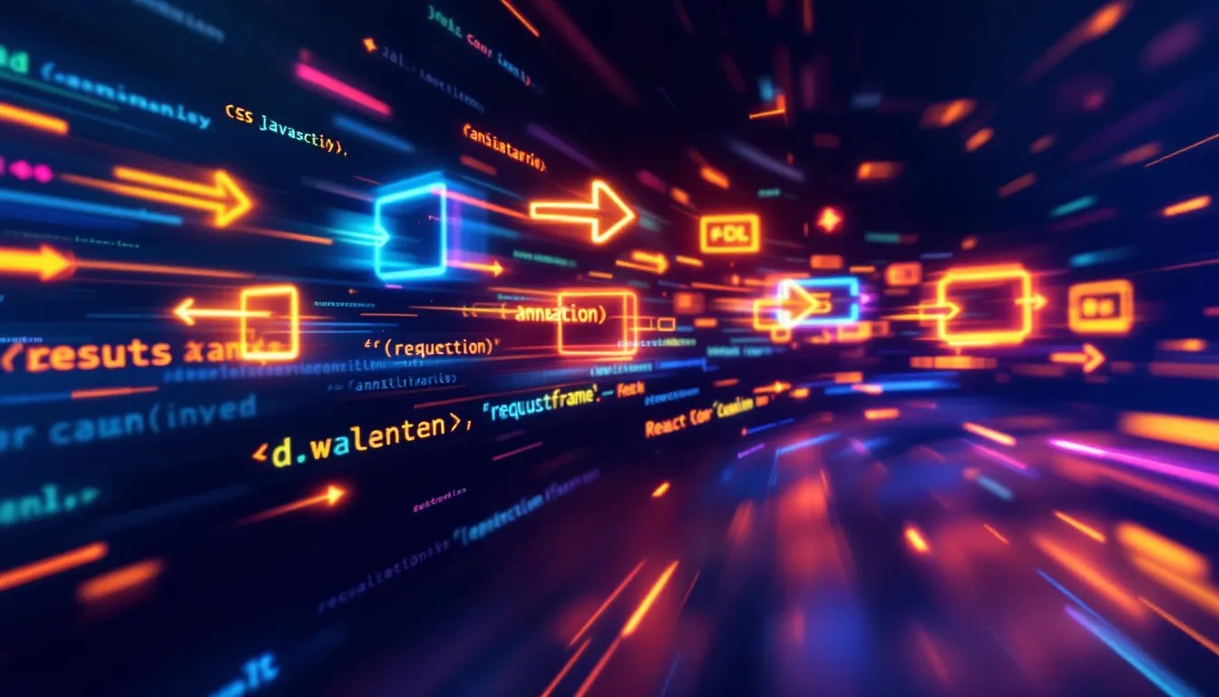 HTML5 Canvas multiple frame animation example showcasing smooth motion using requestAnimationFrame and JavaScript for web animations.