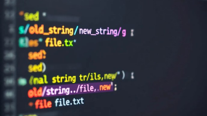 Terminal window demonstrating how to use sed to remove a string containing a specific substring, highlighting text manipulation in Linux.