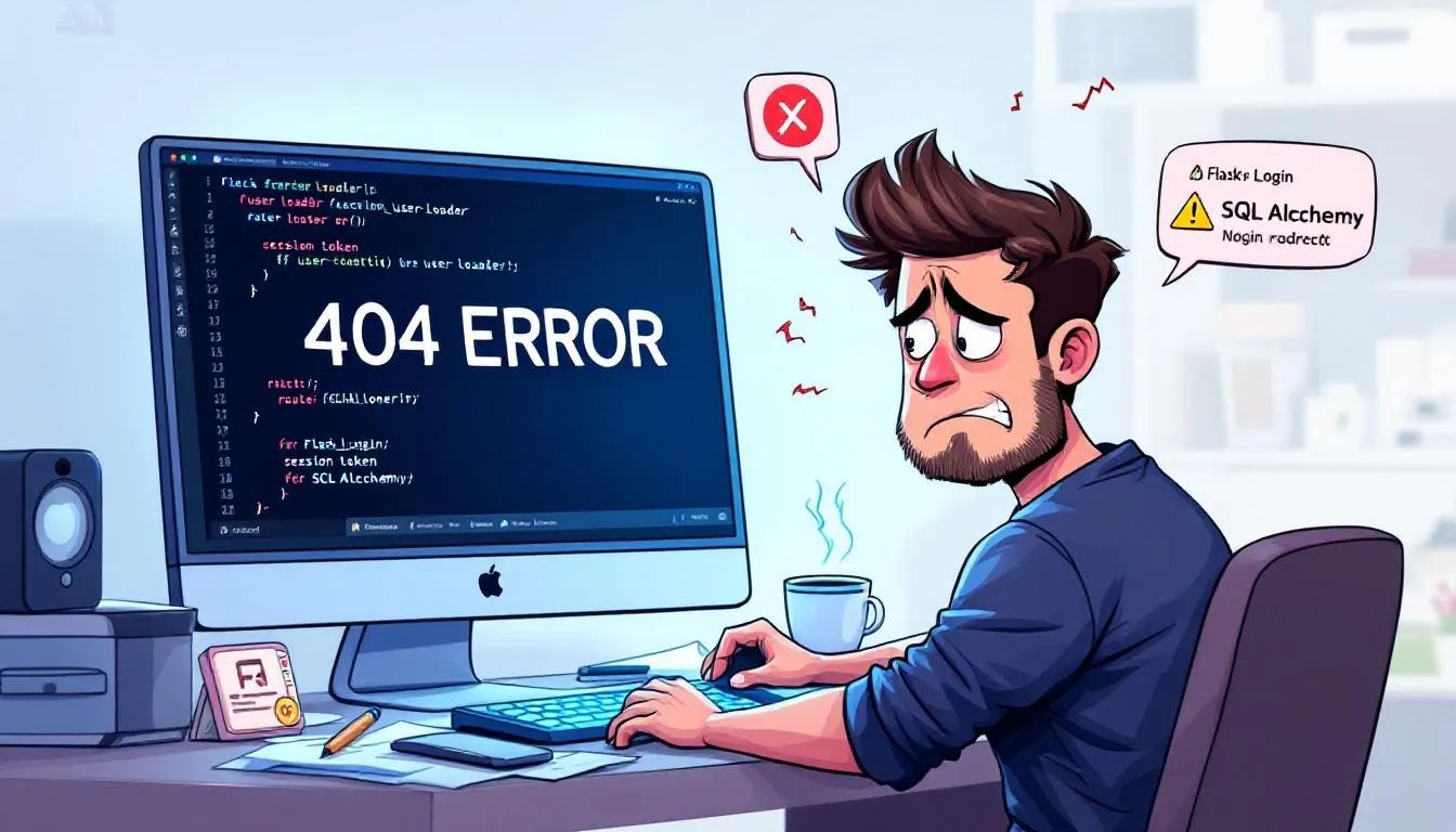 Developer facing Flask-Login 404 error with broken user_loader function and SQLAlchemy integration issue
