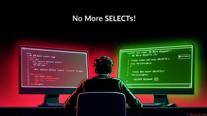Frustrated Java developer solving JPA batch insert select issue using Persistable in Spring Boot