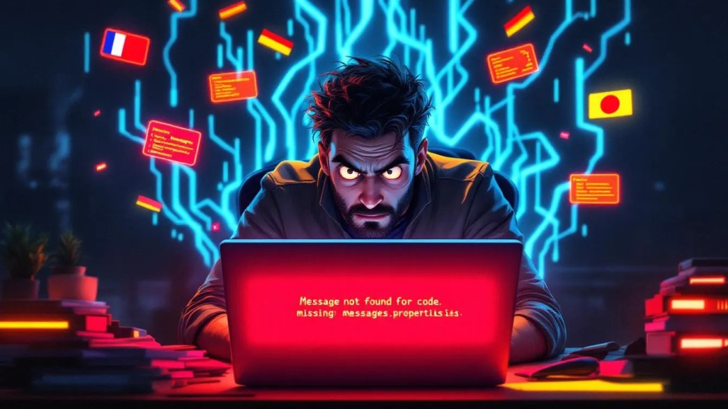 Frustrated Java developer debugging Spring Boot MessageSource error with missing messages.properties file and broken Swagger localization UI