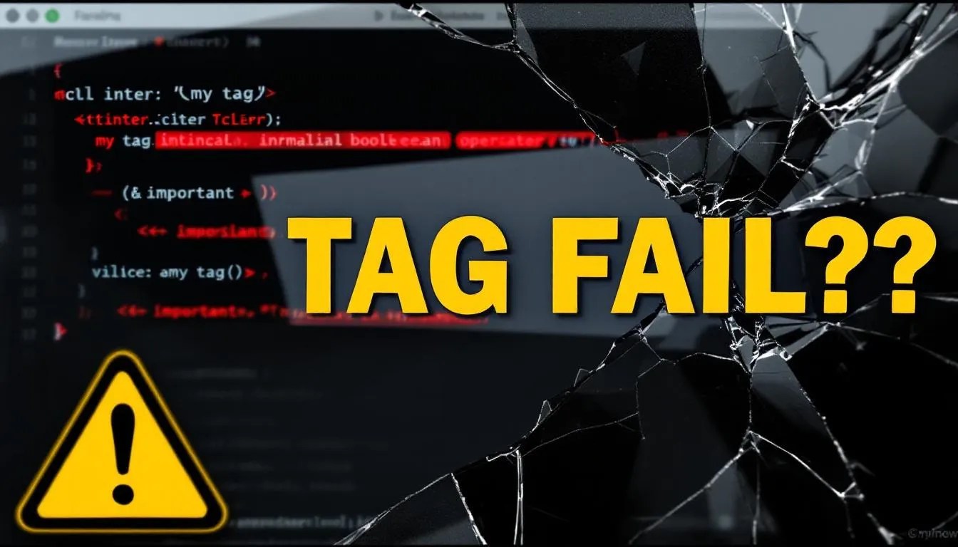 Tkinter GUI showing '_tkinter.TclError: invalid boolean operator' with highlighted invalid tag names and warning icons