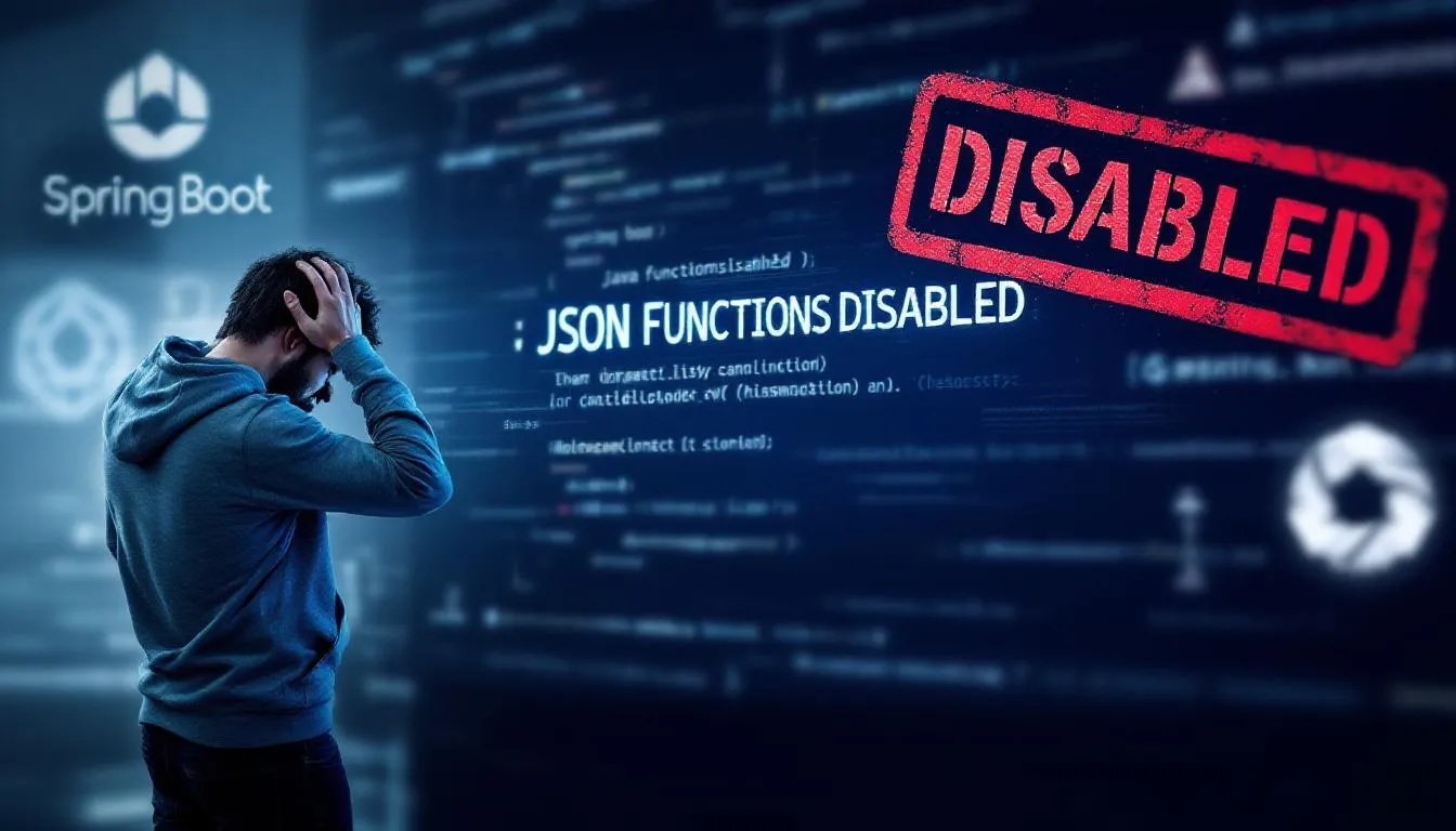 Java developer confused by disabled JSON functions in Spring Boot 4 and Hibernate 7 with error message on screen