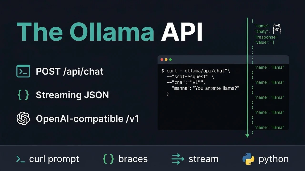 Ollama API request and streaming response flow