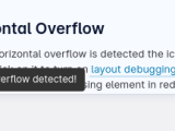 Debug Unwanted Scrollbars