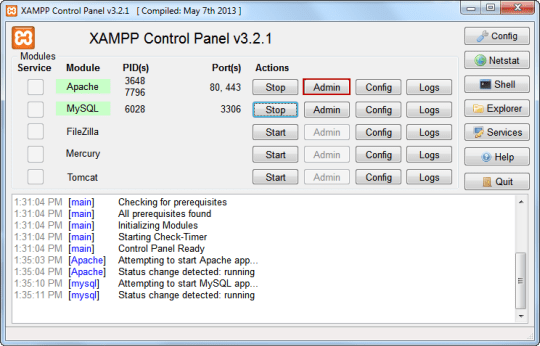 Using Xampp Control Panel - Mountain Textures - Incredible High Resolution Collection