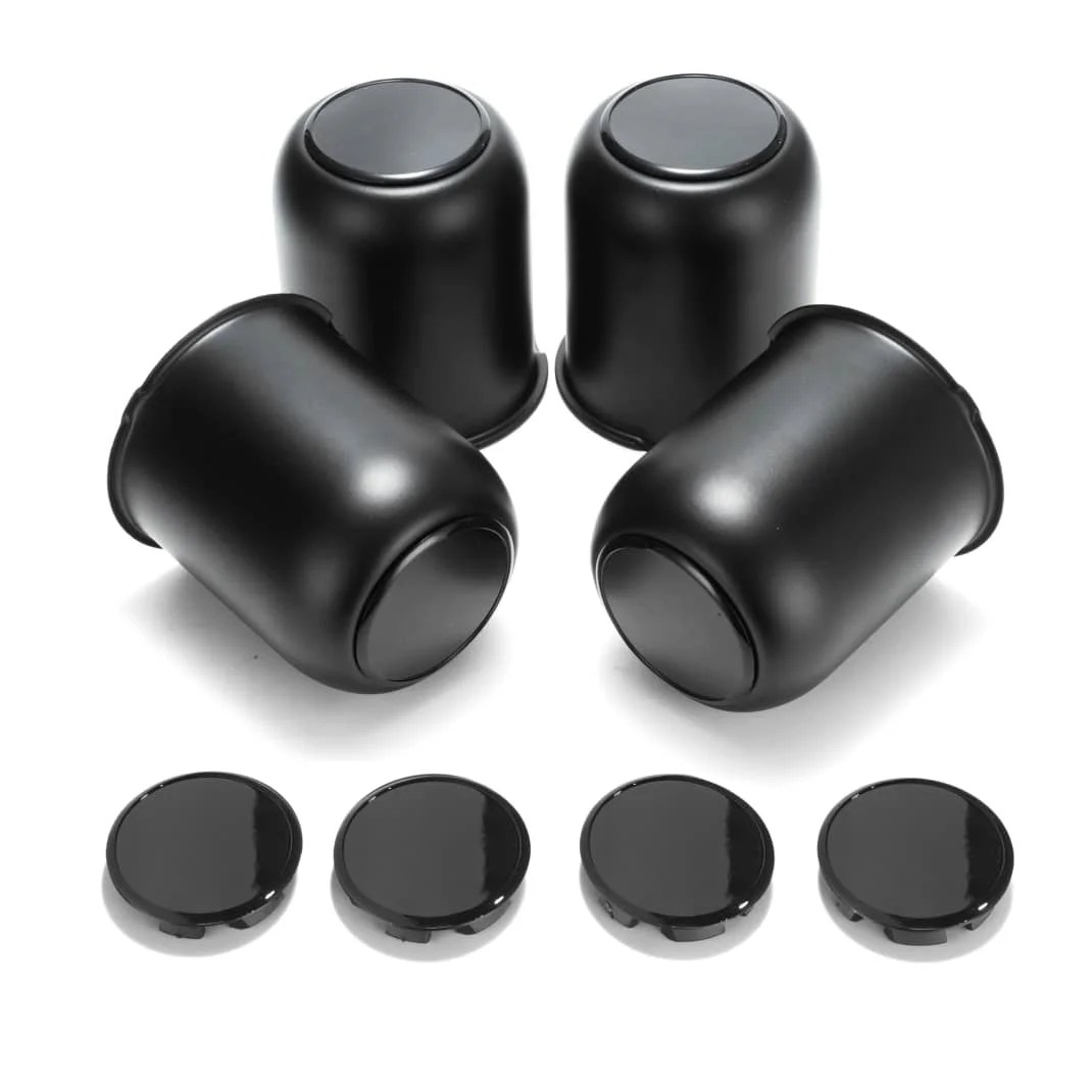 With 4 Replacement Open End Plug Center Caps Stainless (1)