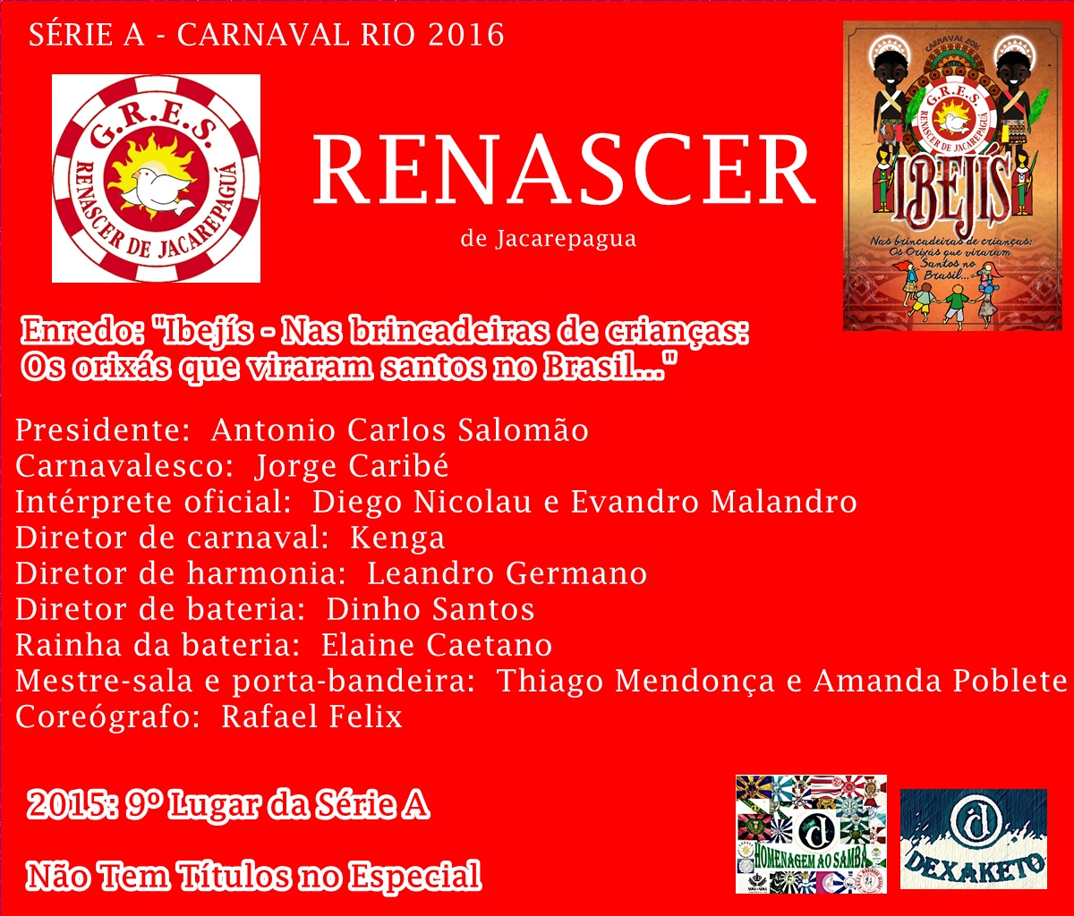 Renascer - Carnaval 2016 - Dexaketo