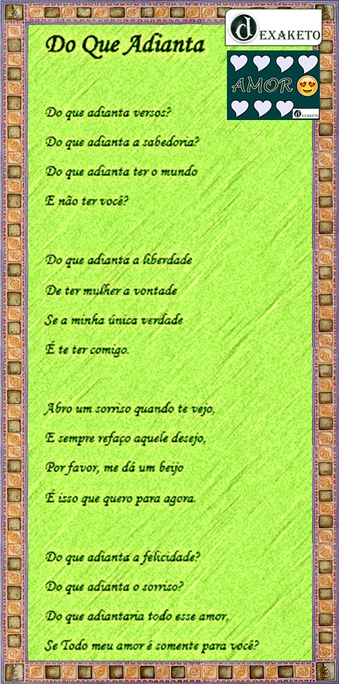 Do que Adianta - Dexaketo