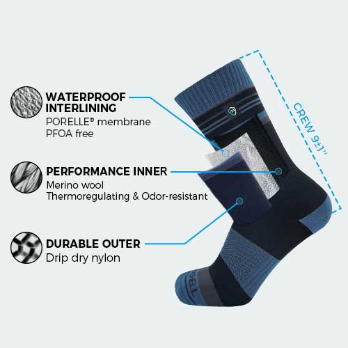 DexShell Thermlite 2.0 Waterproof Thermal Socks | Lightweight